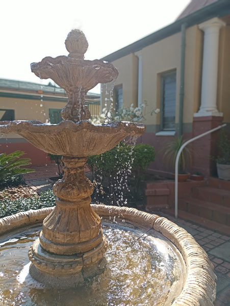 Water fountain outside Griesel Van Zanten Attorneys